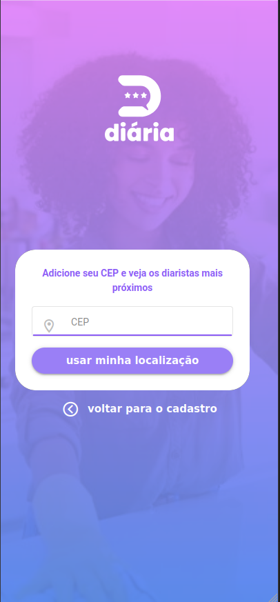 Tela de Localização