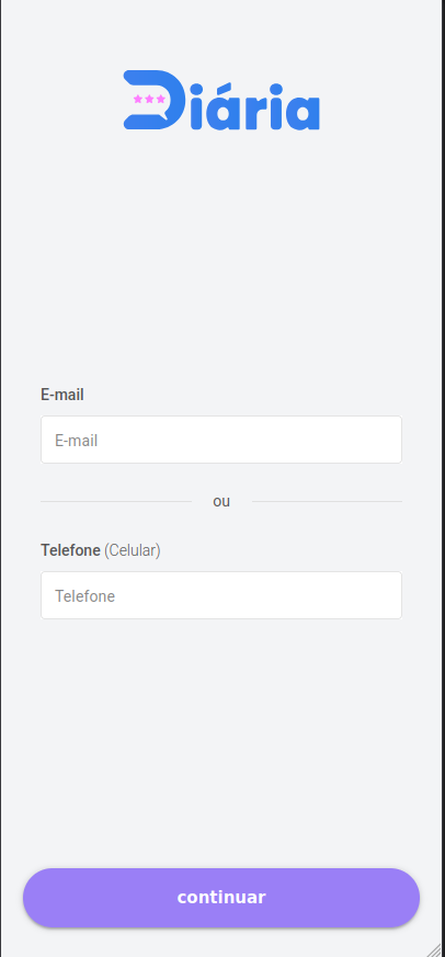 Tela de Login