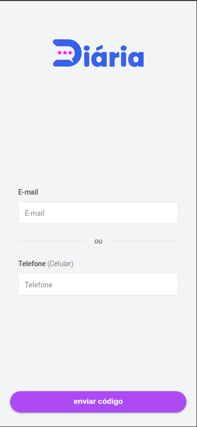 Tela de Login