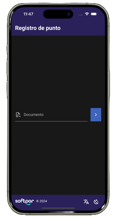 Image do app no celular com a tela com uma lista de personais