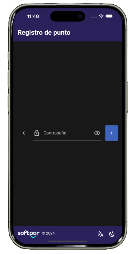 Image do app no celular com a tela com uma lista de personais