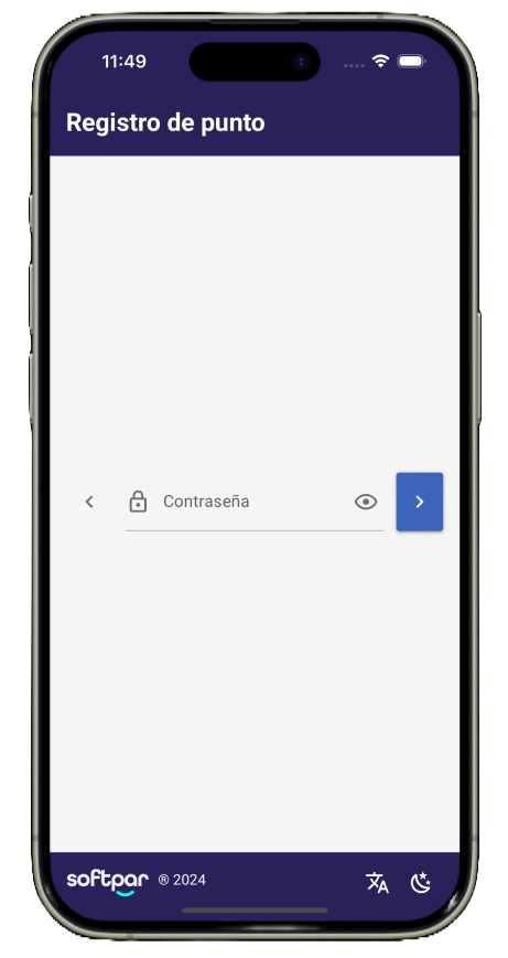 Image do app no celular com a tela inicial para selecionar o hotel