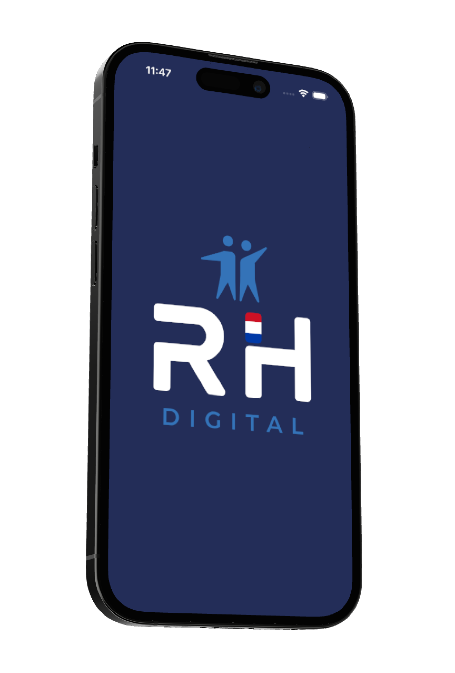 Image do app no celular com a tela de seleção de tipo de usuário